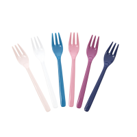 Set of 6 Melamine Forks In Simply Yes Colours Rice DK